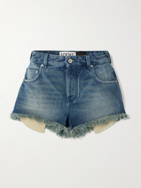 Loewe + Paula's Ibiza Fringed Denim Shorts