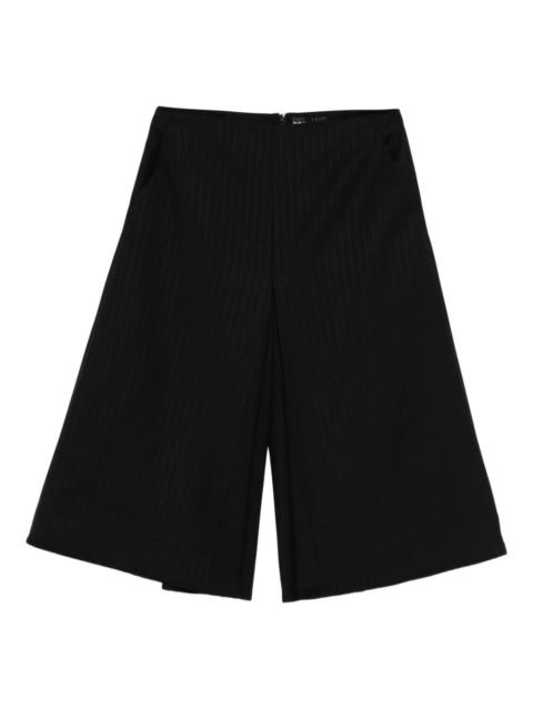 David Koma pinstripe cropped high-waisted trousers