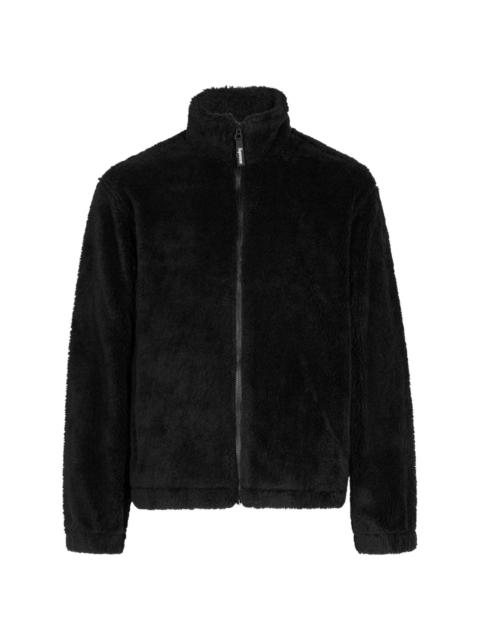 star-print fleece jacket