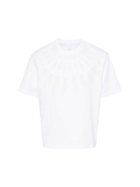 Thunderbolt-print cotton T-shirt