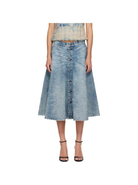 Diesel Blue De-Annet-B Denim Midi Skirt