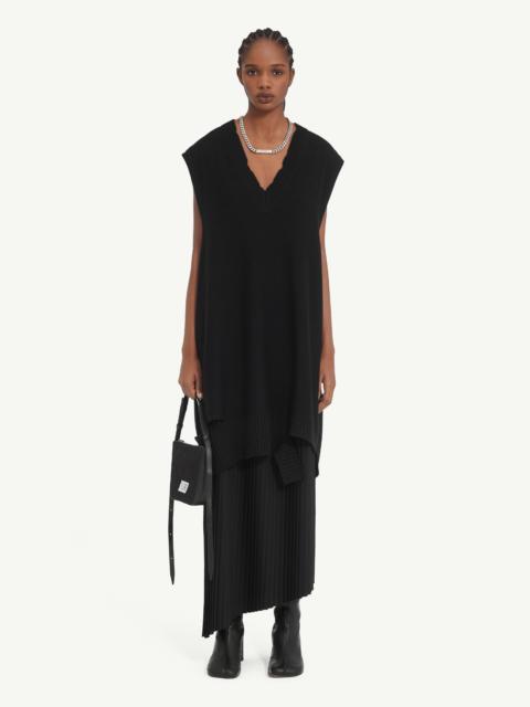 MM6 Maison Margiela Distressed Wool Mini Dress