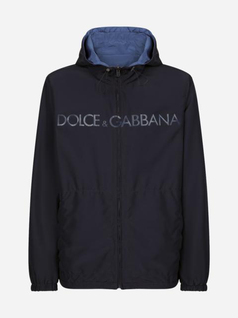 Dolce & Gabbana Reversible jacket with hood and logo