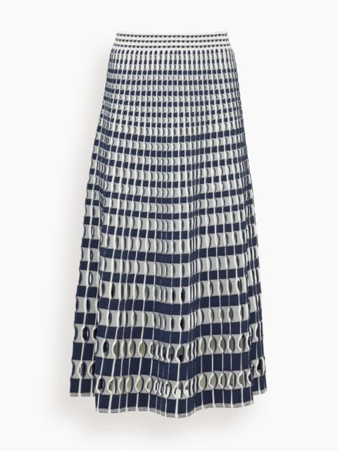 SIMKHAI Larken Midi Skirt in Midnight Multi