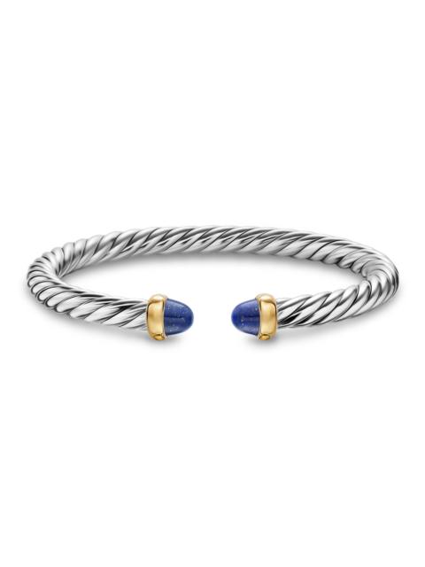 DAVID YURMAN Women's Cable Flex Bracelet in Sterling Silver - Lapis Lazuli