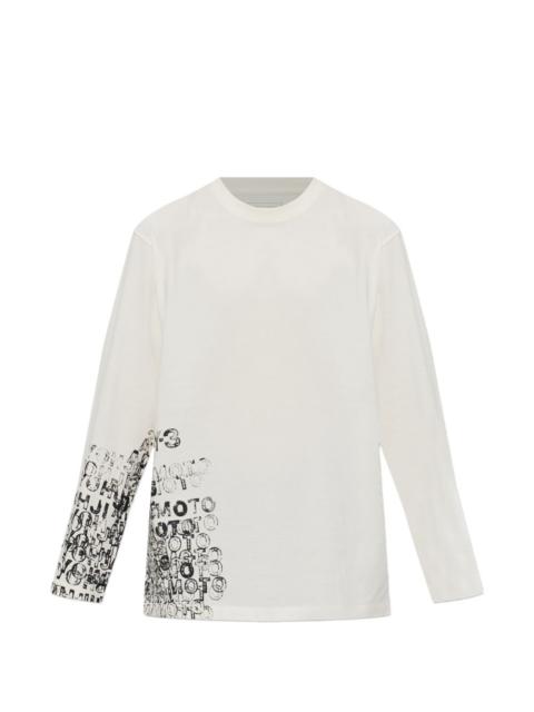 Y-3 print long-sleeve T-shirt