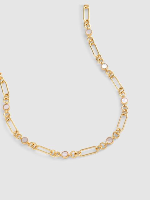 Madewell Mother-of-Pearl Mixed-Link Chain Necklace