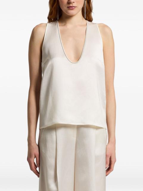 PESERICO V-neck sleeveless top