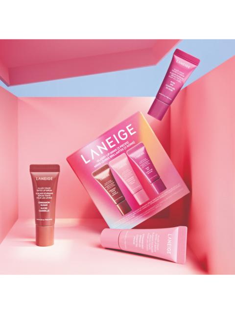 Laneige Glassy Lip Minis 3 Pc. Glaze Craze Tinted Peptide Lip Serum Gift Set