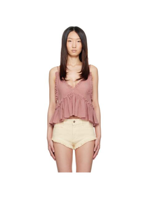 THE ATTICO Pink Peplum Top