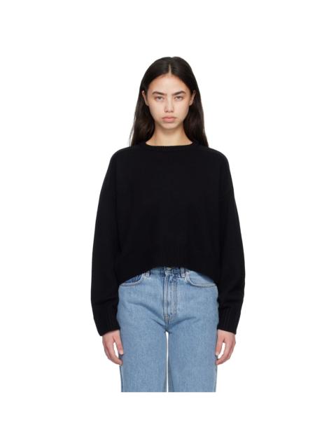 Loulou de Saison Black BRUZZI LDS Cropped Sweater