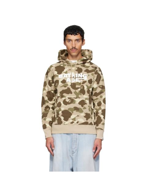 A BATHING APE® Beige Color Camo Pullover Hoodie