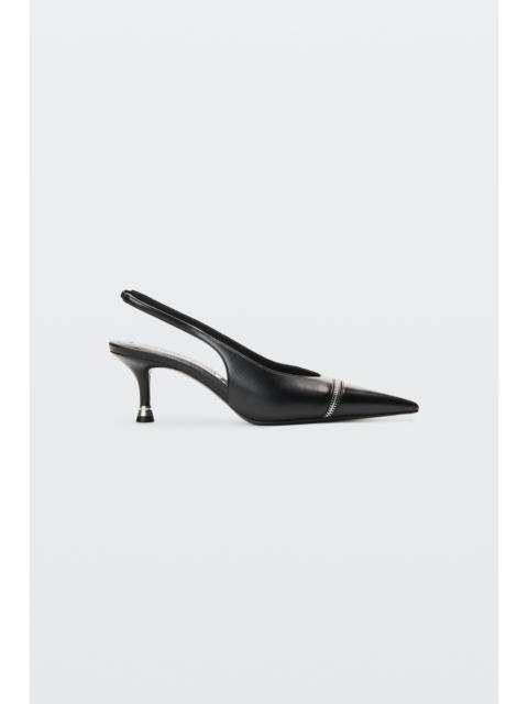 Alexander Wang slasher 65mm zip slingback