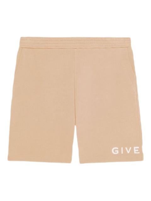 Givenchy logo-embroidered elastic-waist shorts
