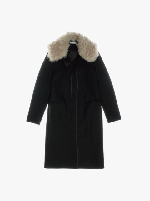 Helmut Lang SHEARLING COLLAR COAT