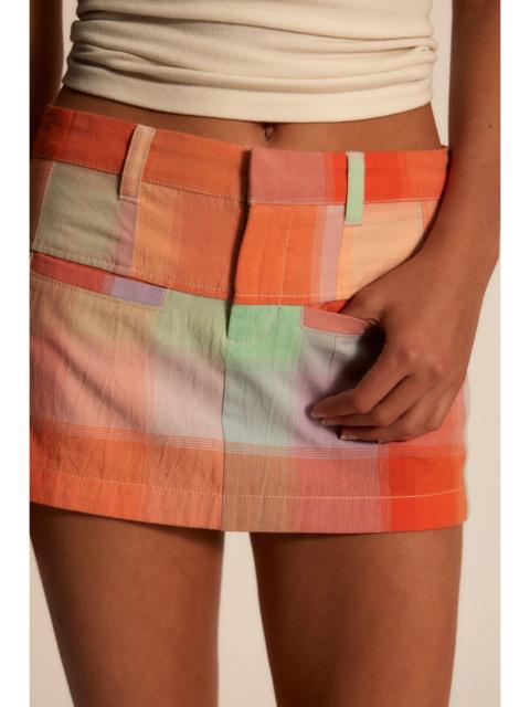 FREE PEOPLE We The Free Mille-Fleurs Madras Mini Skirt