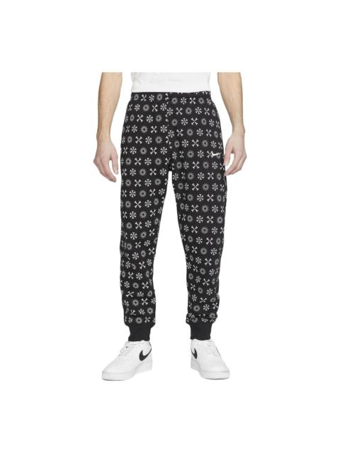 Nike Nike Sportswear Club Fleece Monogram Jogger Pants 'Black' FJ1637-011