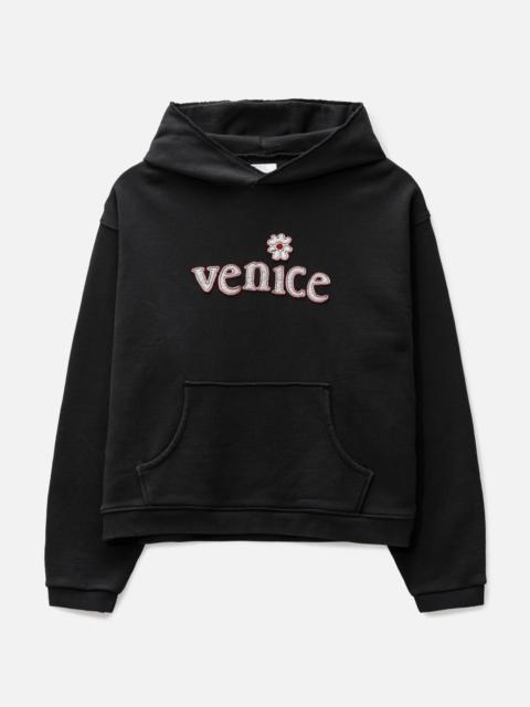ERL UNISEX VENICE PATCH HOODIE KNIT