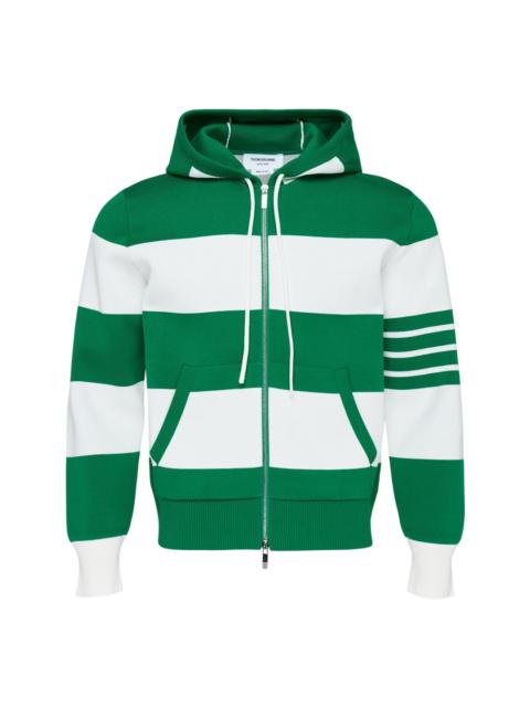 Thom Browne Rugby Stripe Zip Hoodie