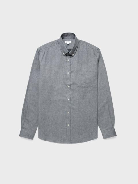 Sunspel Button Down Flannel Shirt