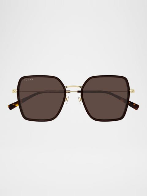 GUCCI Injection Plastic Square Sunglasses