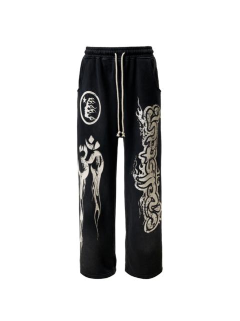 HELLSTAR YOGA REMIX SWEATPANTS (BELT LOOP FIT) "Black" HSR169