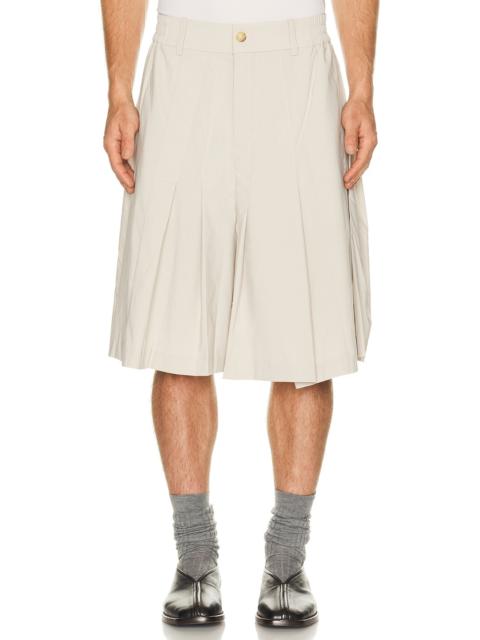 FENG CHEN WANG Irregular Pleats Shorts
