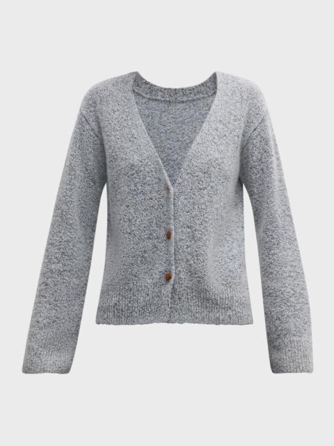 Luxury Delight Heathered Button-Down Cardigan
