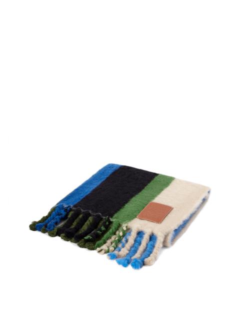 Loewe Stripe blanket in mohair and wool