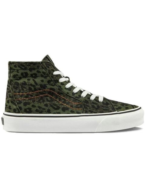 Vans Sk8-Hi 가늘게 한 leopard 인쇄 운동화