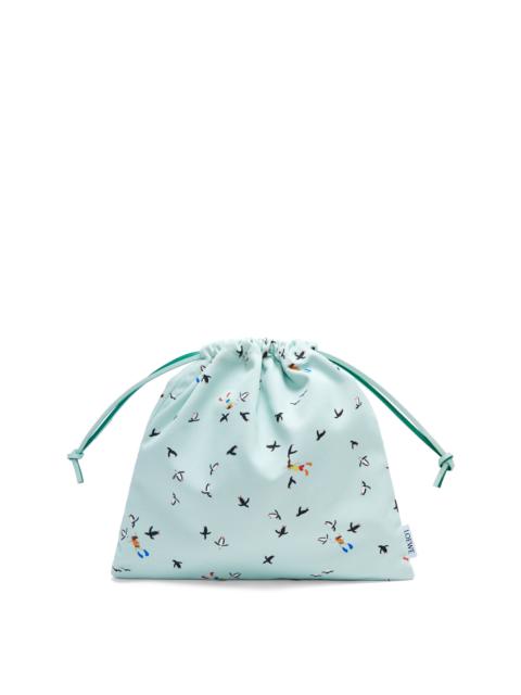 Loewe Penguin small drawstring pouch in canvas