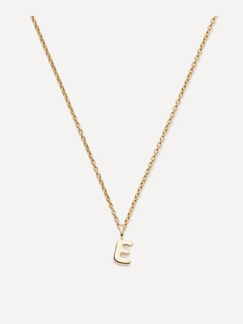 MISSOMA 14ct Gold Fine Initial Mini E Pendant Necklace