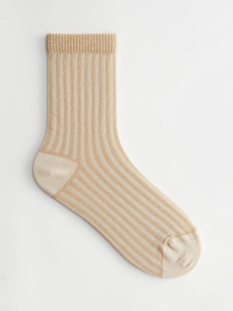 & Other Stories Glitter Rib Socks
