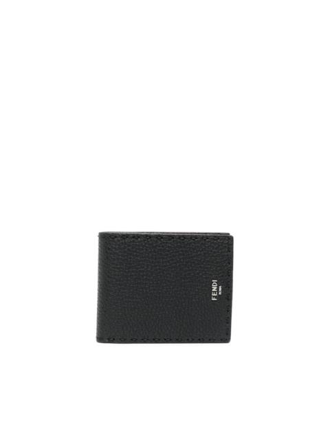 FENDI logo-plaque leather wallet