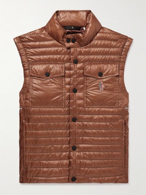 Moncler Grenoble Ollon Logo-Appliquéd Quilted Polartec® Alpha® Ripstop Down Gilet