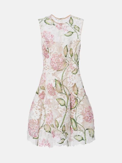 Oscar de la Renta Embroidered cocktail dress