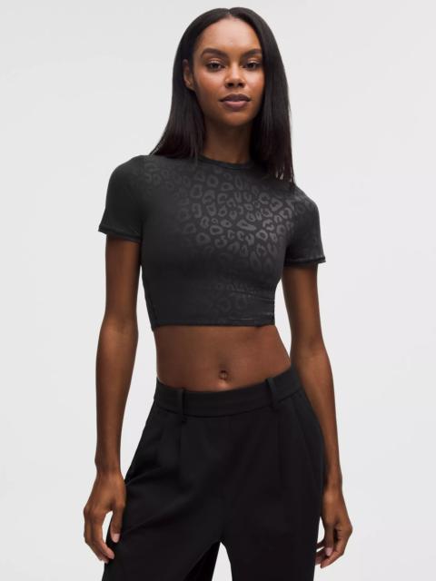 lululemon Wundermost Ultra-Soft Nulu Crewneck Cropped T-Shirt
