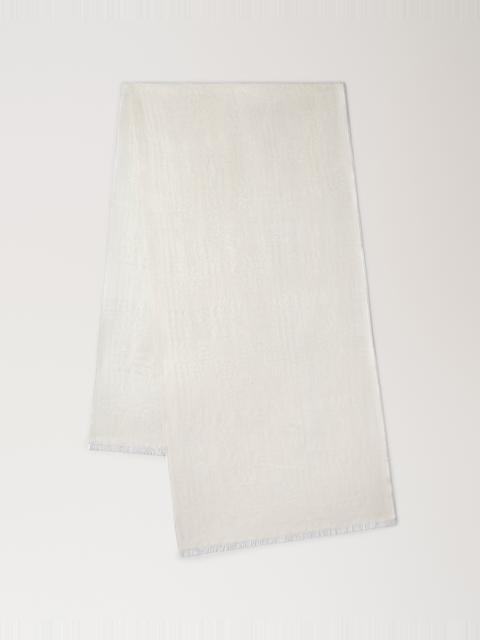 Mulberry Heritage Check & Tree Scarf
Cream Wool Blend