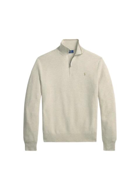 Polo Ralph Lauren MESH-KNIT QUARTER-ZIP SWEATER