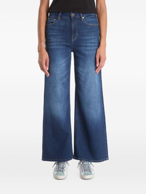 GUESS USA Bellflower whiskered wide-leg jeans