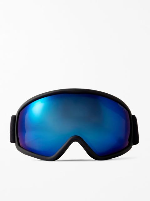 TOM FORD Webbing-Trimmed Mirrored Ski Goggles Black