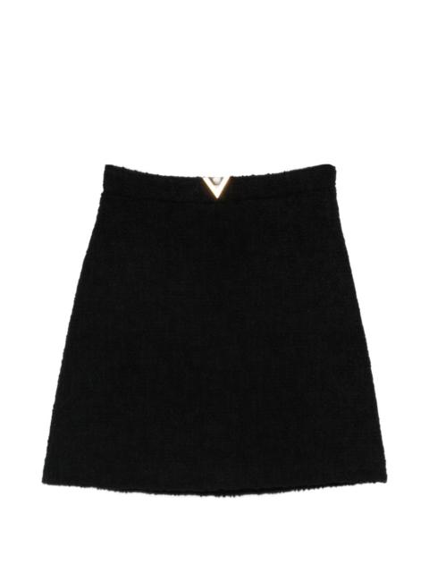 Valentino triangle-detail mini skirt