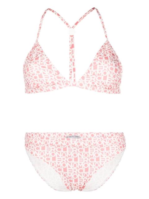 Moncler logo-print bikini