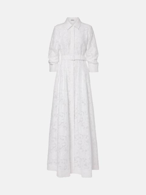 SIMKHAI Courtney organza jacquard gown