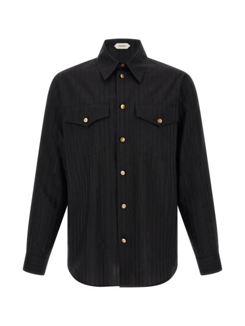 VERSACE Jacquard Silk Shirt