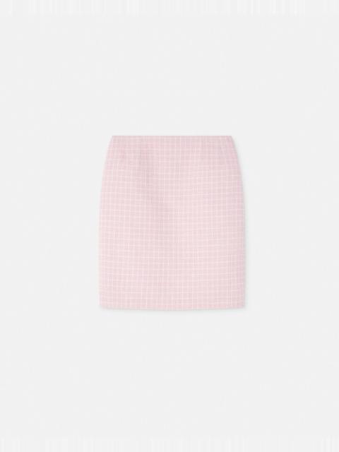 VERSACE Contrasto Tweed Pencil Skirt