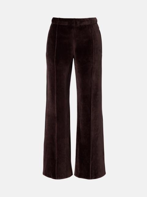 courrèges Cotton-blend velvet sweatpants