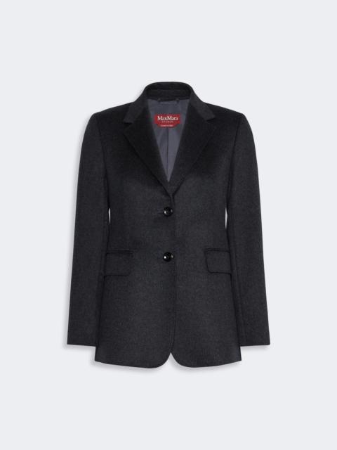 Max Mara VOLPINO Single-breasted wool broadcloth blazer - DARK GREY