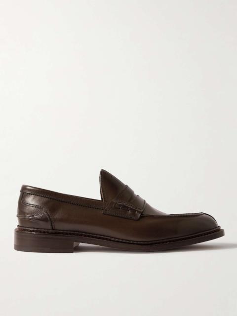 Tricker's Adam Burnished-Leather Penny Loafers