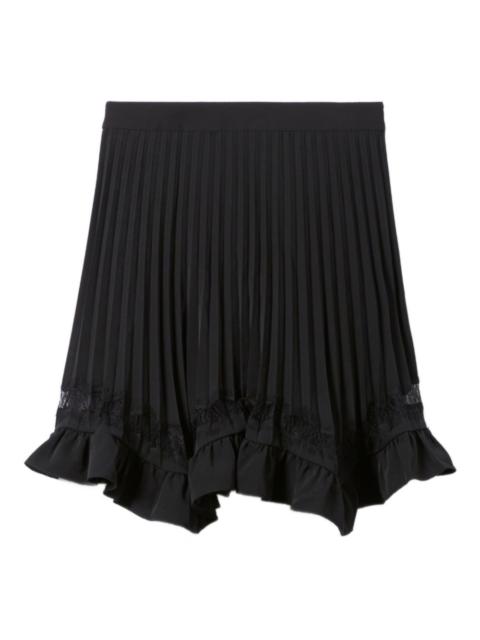 Claudie Pierlot pleated A-line short skirt